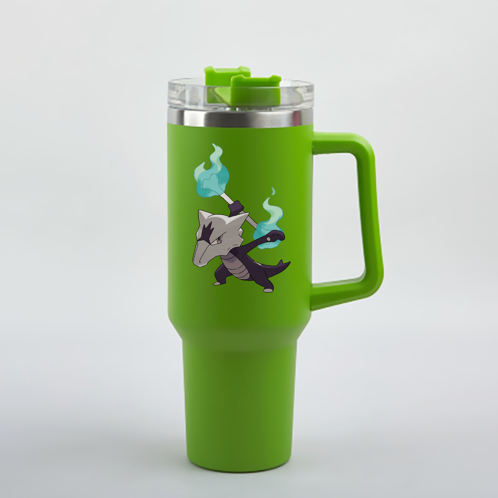 （画像用） ポケットモンスター Pokémon 1200mL車用タンブラー - クリスタルステッカー（プラスチックストロー付き）